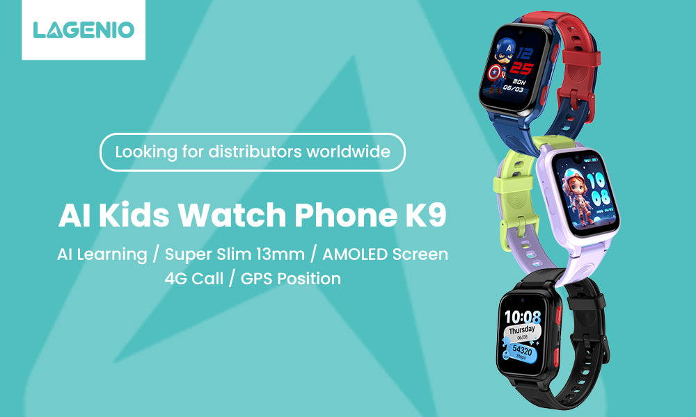 LAGENIO Unveils World’s Thinnest AI-Powered 4G Kids Watch Phone K9