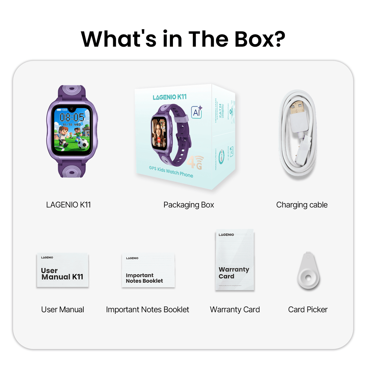 LAGENIO K11 4G AI Kids Smart Watch